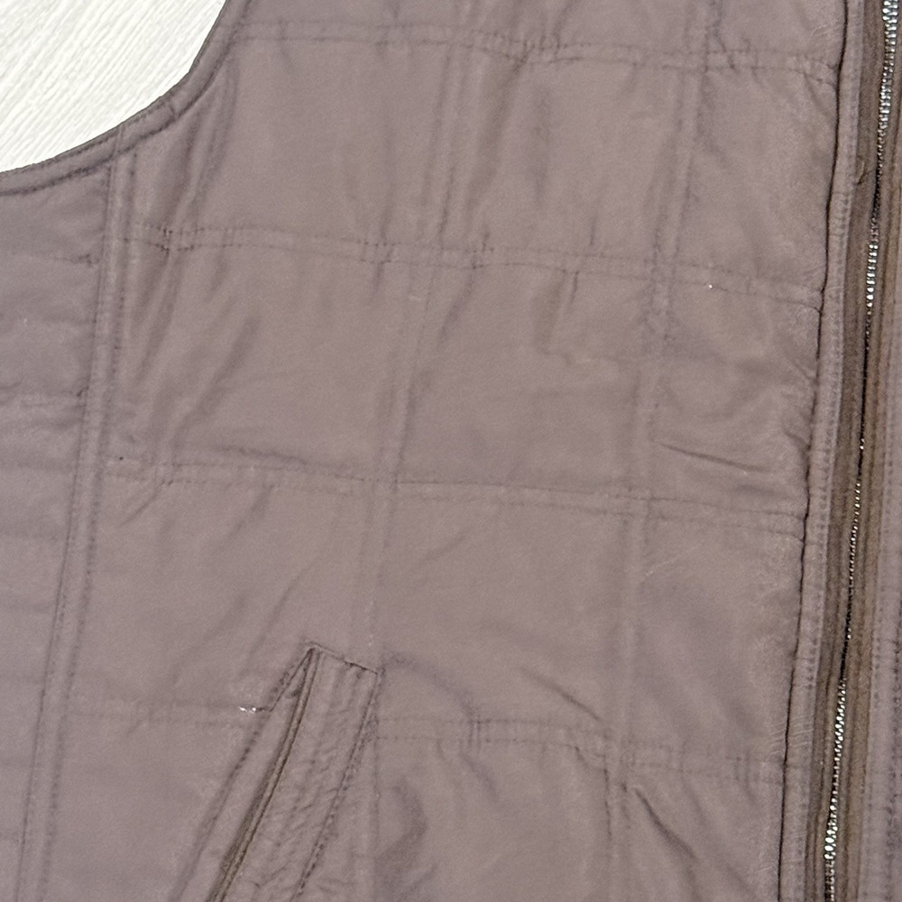 Jos. A. Bank Men's Quilted Vest, Full-Zip Size XXL Brown - Picture 7 of 12